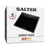 Salter 9207 BCFEU12 kompaktiškos elektroninės vonios svarstyklės – juodos