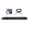 QNAP TL-R400S saugojimo diskų korpusas HDD/SSD korpusas juoda, pilka 2,5/3,5 colio