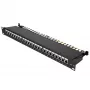 Patch panelis - Extralink CAT6A STP, 24 prievadai