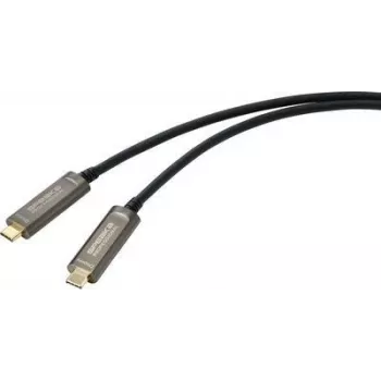 SpeaKa Professional USB-C / DisplayPort jungiamasis laidas 10,00 m SP-9505620 TPE apvalkalas juodas [1x USB-C™ kištukas - 1x USB-C™ kištukas] (SP-9505620)
