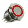 Lamptron Vandalizacijos jungiklis 19 mm - Silverline - raudonas