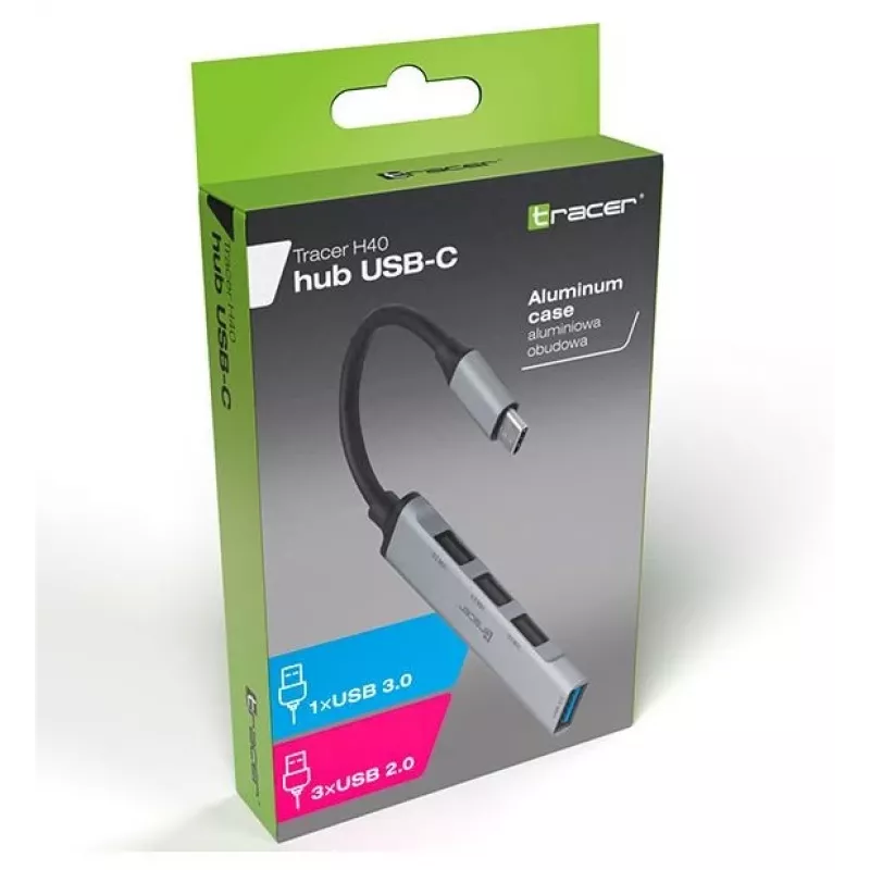 Tracer H40 USB Type-C aliuminio USB 3.0 2.0