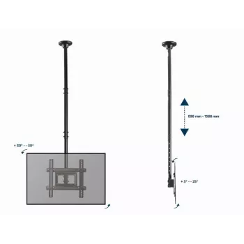 Gembird CM-70 vnt.-01 TV laikiklis / stovas 177,8 cm (70 inch) Juoda