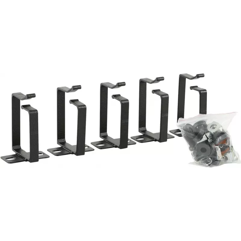 Kabelių žiedas LOGON RAO120BL juodas aliuminis 44x60x44mm