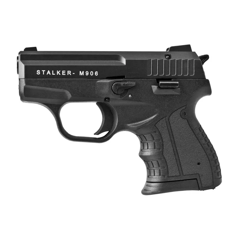 Signalinis šaudymo tuščiaisiais šoviniais pistoletas STALKER M906 BAS kalibras .22 Long Blank (6 mm) juodas
