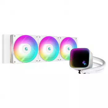 DeepCool LS720 SE WH procesoriaus visa-in-vieno skysčio aušintuvas 12 cm baltas 1 vnt.