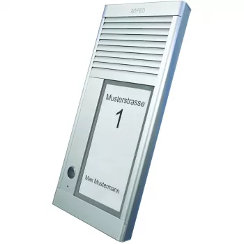 AGFEO DoorSpeak 1, laidinis, IP33, aliuminis, aliuminis, sieninis, 115 mm