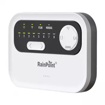 Laistymo valdiklis RainPoint HIC801W WiFi — 8 zonų drėkinimo laikmatis, Wi‑Fi ryšys