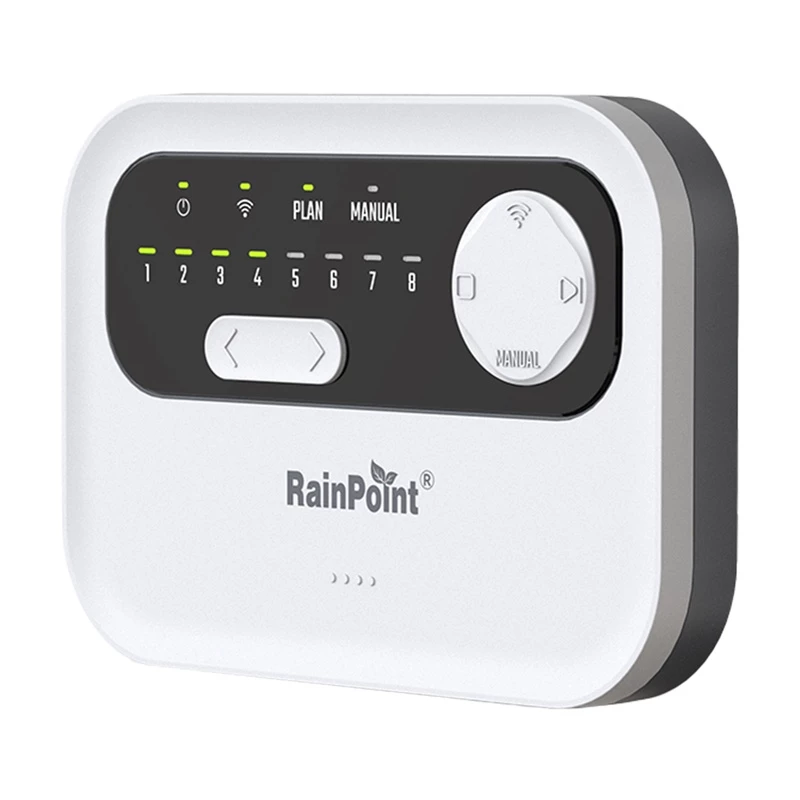 Laistymo valdiklis RainPoint HIC801W WiFi — 8 zonų drėkinimo laikmatis, Wi‑Fi ryšys