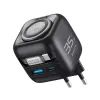 GaN kelioninis įkroviklis Havit UC250 A-EU 20V 1xUSB-C 0,7 m juodas