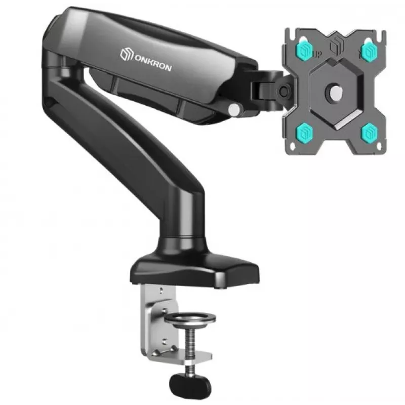 ONKRON G80-B Sukamasis ir pakreipiamas stalinis laikiklis 13‘-32’ monitoriams, max. 8 kg, su sukimu, juodas