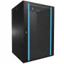 Prie sienos montuojama spinta Extralink Rackmount cabinet 18U 600x600 Juoda raktinis užraktas