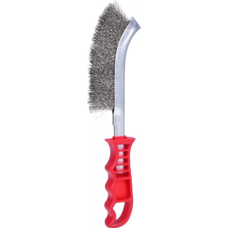 Vielinis šepetys ks tools 201.2301, 250 mm, nerūdijančio plieno šereliai