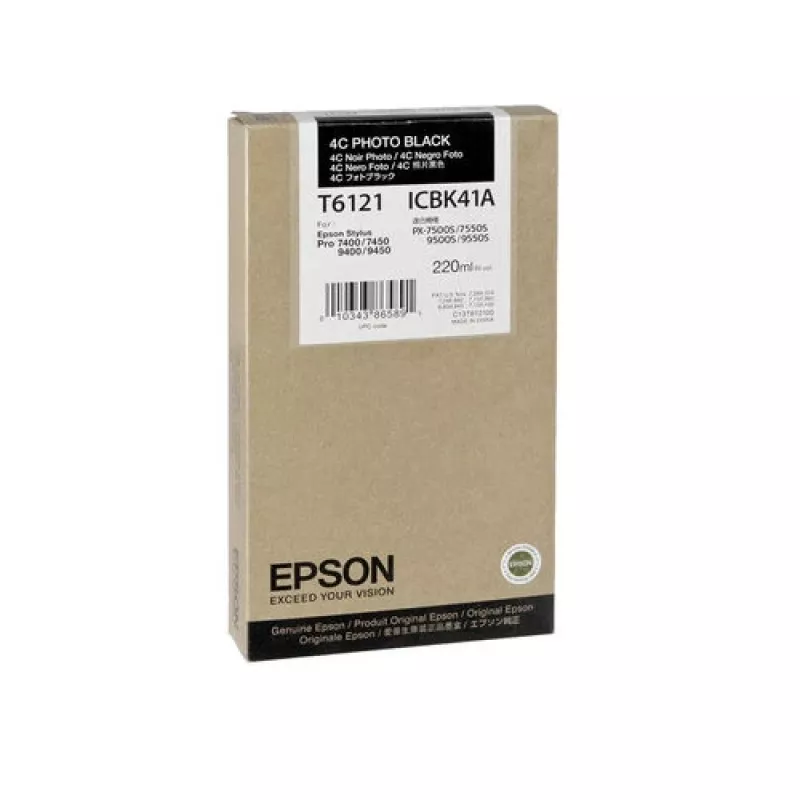 Epson Singlepack Photo Juoda T612100 220 ml
