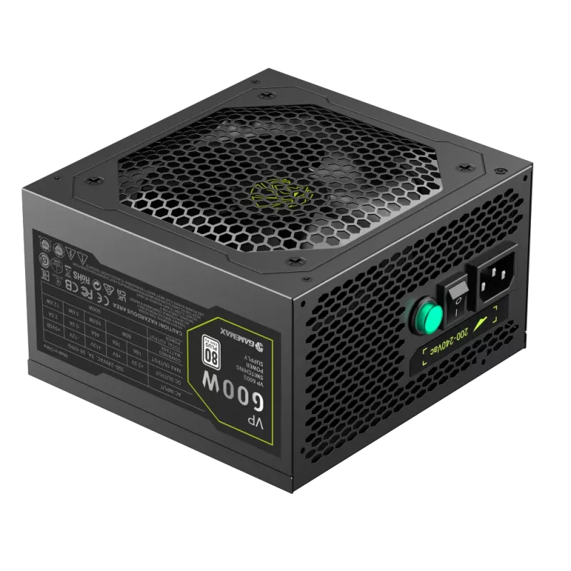 Gamemax maitinimo blokas, 80 PLUS, standartinis | VP 600S | 600 W