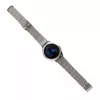 Išmanusis laikrodis ORO-MED ORO-SMART CRYSTAL Sidabrinė — apvalus metalinis korpusas, LCD 240×198, 1,04 colio ekranas, Bluetooth 4.0, atsparus vandeniui, 120 mAh baterija