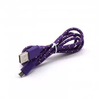 Sbox USB->Micro USB 1M USB-1031U violetinė