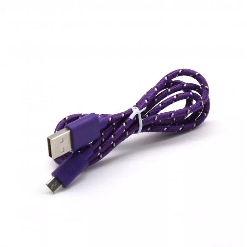 Sbox USB->Micro USB 1M USB-1031U violetinė