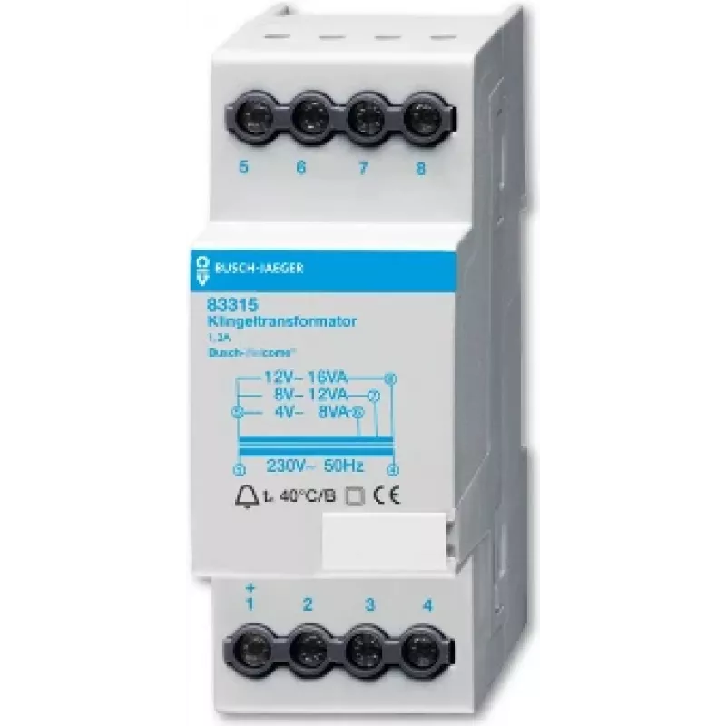 BUSCH JAEGER 8300-0-0045 - 230 V - 50 Hz - Balta - CE - ROHS - 36 mm - 65 mm