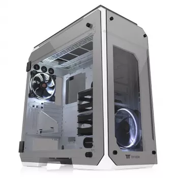 Case View 71 Riing Grūdintas Stiklas E-ATX Pilnas Bokštas - Sniego Versija