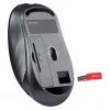 Belaidė RF tylioji pelė DEFENDER Gassa MM-105 — abiem rankoms tinkama, 1600 DPI, 2,4 GHz, nano USB imtuvas