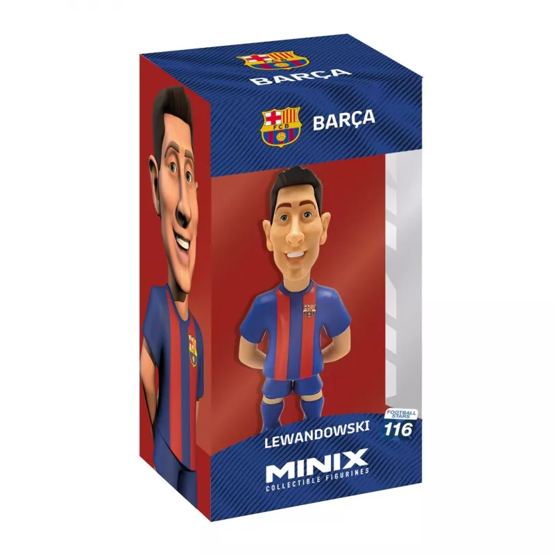 Kolekcinė figūrėlė MiniX ROBERT LEWANDOWSKI – licencijuotas FC Barcelona komandos žaidėjo modelis
