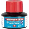 Markerio rašalo užpildas Edding FTK 25, raudonas rašalo užpildas 25 ml, tinka edding 380/383