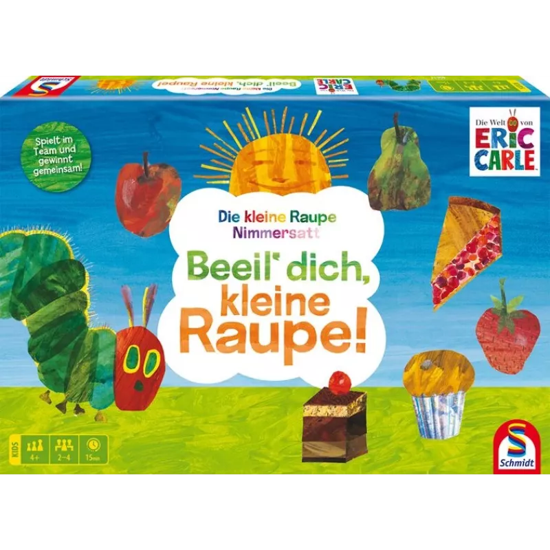Die kleine Raupe Nimmersatt: Beeil‘ dich, kleine Raupe, stalo žaidimas