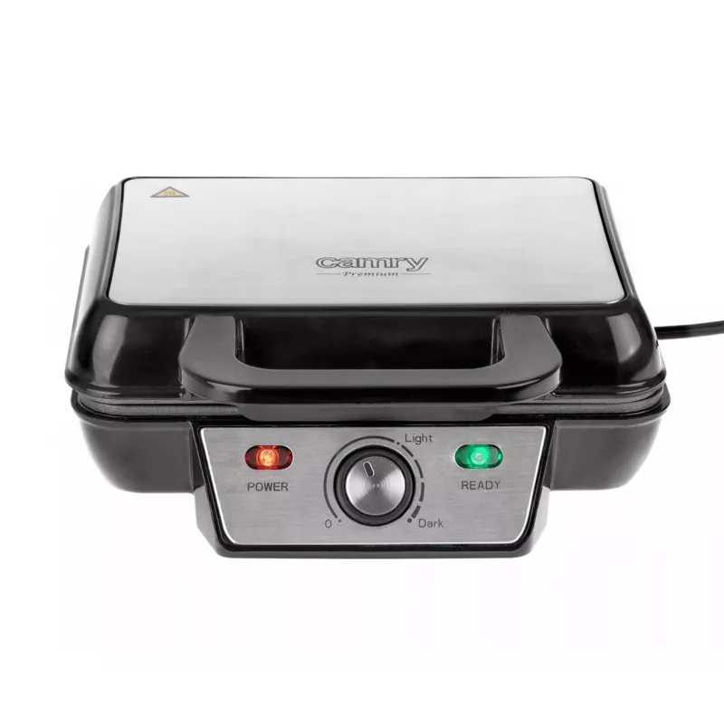 Camry CR 3046 Waffle Iron 2 S Black 1000 W (CR 3046) - Adler