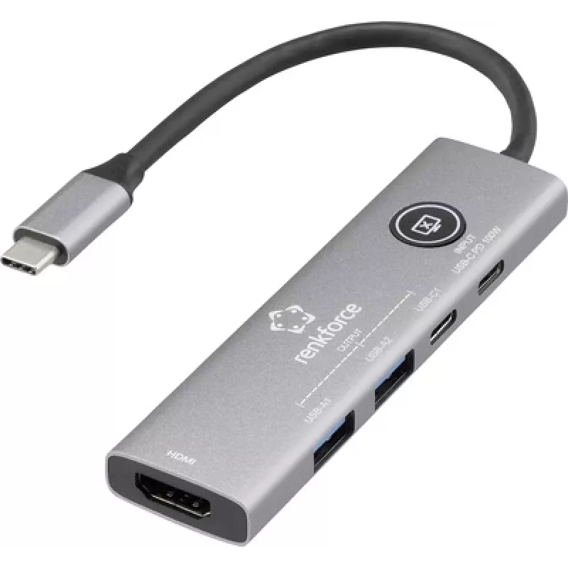 „Renkforce“ USB-C dokinė stotelė RF-DKS-908 Tinkama „Brand“ dokinėms stotelėms Universali (RF-6797972)