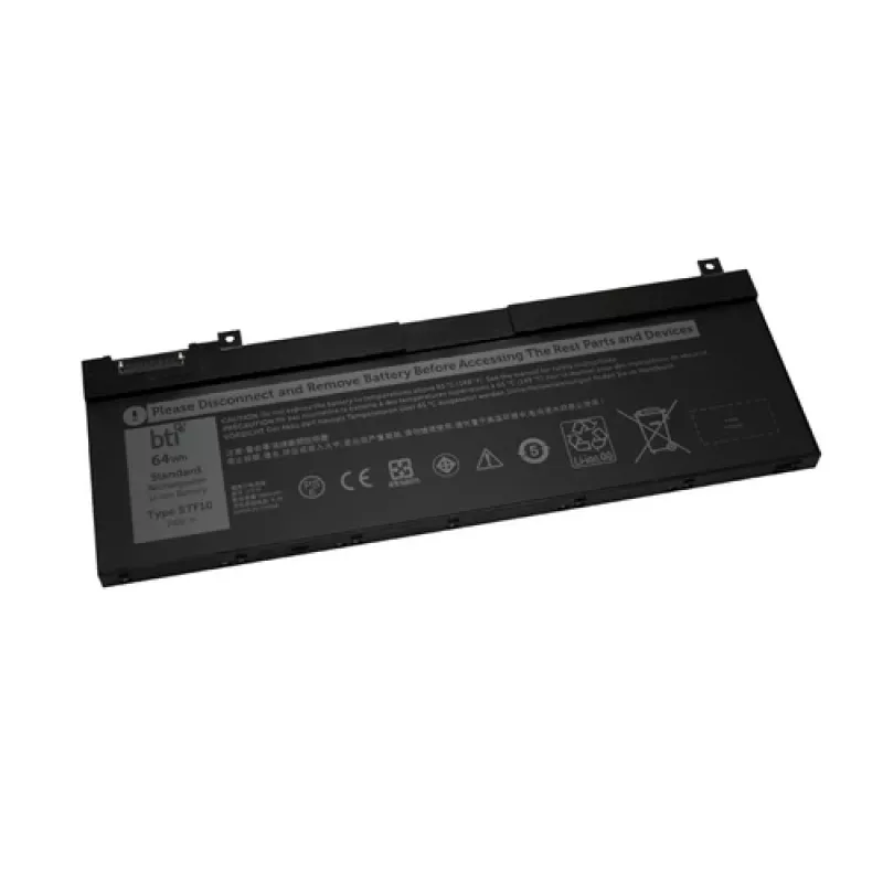 Baterija BTI, skirta Precision 7530, 8000 mAh, 7,6 V, Li‑Ion, juoda, OEM 5TF10