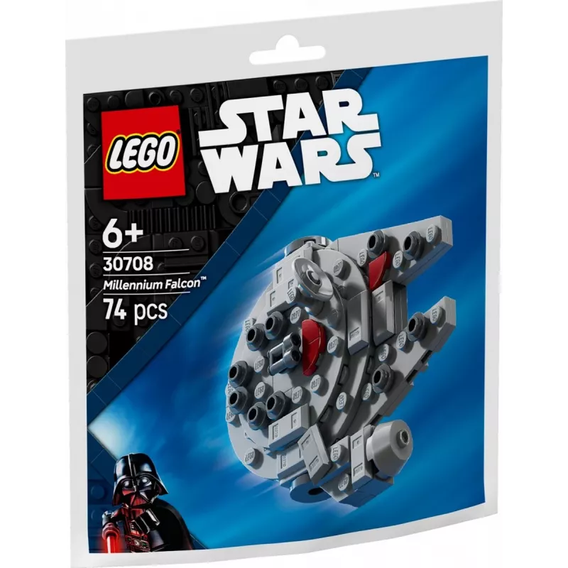 LEGO konstrukcinis žaislas 30708 Star Wars Millennium Falcon Mini-Model Polybag, mažas kolekcinis rinkinys