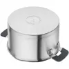 ZWILLING SIMPLIFY 66870-004-0 puodų rinkinys iš nerūdijančio plieno 4 vnt. Sidabrinė, juoda