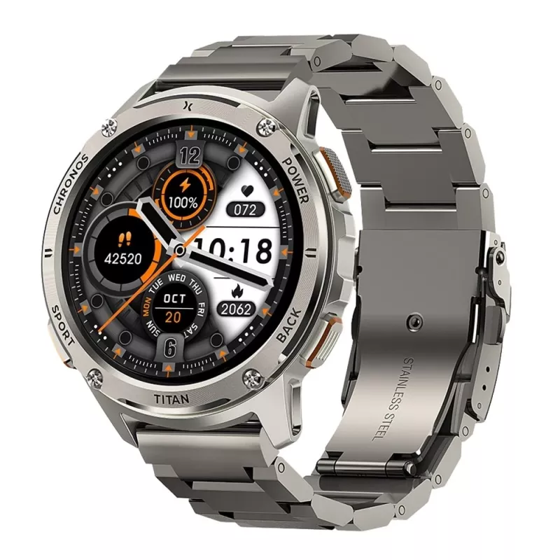 Išmanusis laikrodis FW110 Titan Chronos sidabrinis