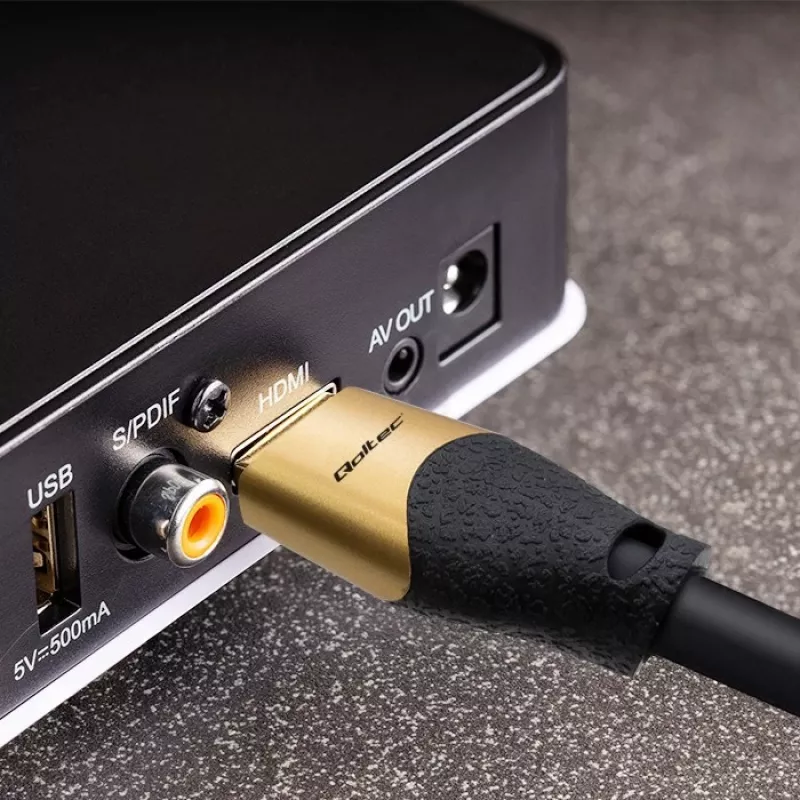 Qoltec 50357 HDMI laidas 5 m HDMI tipo A (standartinis) juodas