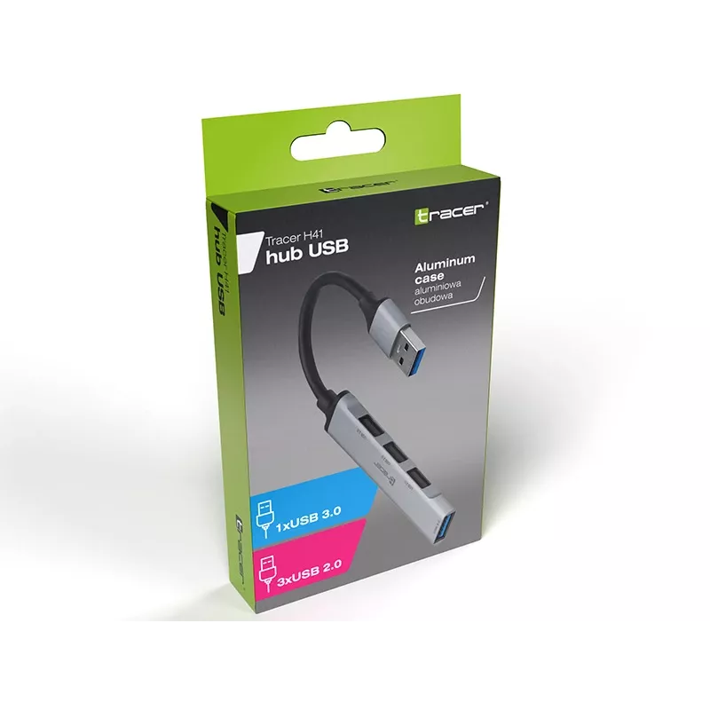 USB šakotuvas Tracer 3.0, H41, 4 prievadai