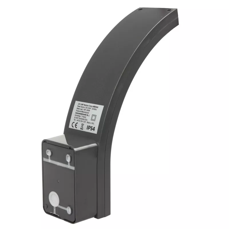 Lauko sieninis LED šviestuvas MACLEAN MCE343 GR — 10W, fasado apšvietimas, pilkas