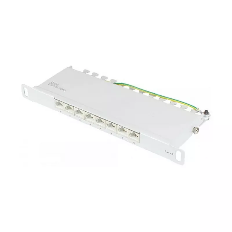 Good Connections Patchpanel 10Cat. 6A 8-P. 0,5HE šviesiai žalias