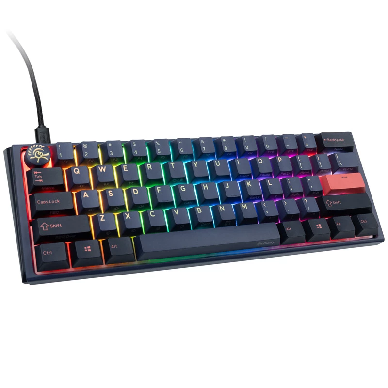 Ducky One 3 Cosmic Mėlyna Mini žaidimų klaviatūra, RGB LED - MX-Mėlyna (US)