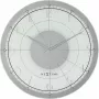 NeXtime klok 8125 Fancy Round, Ø43 cm, Sieninis, Balta/Sidabrinė