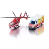 Toy set Usorteret Siku Mercedes-Benz Rescue Van and Helicopter model set