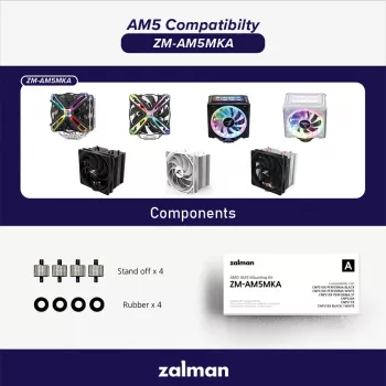 Montavimo rinkinys ZALMAN ZM-AM5MKA AMD procesoriams — lizdo suderinamas priedas