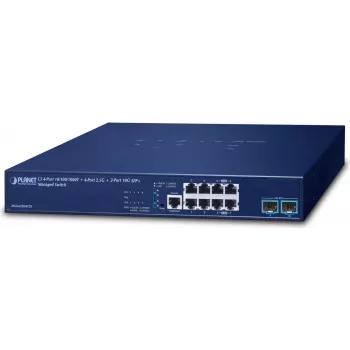 Valdomas jungiklis PLANET L3 MGS-6320-8T2X 4 prievadų Gigabit Ethernet 1U