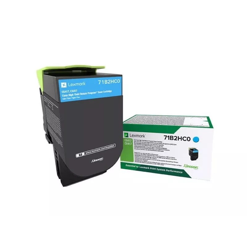 Lexmark 71B2HC0 dažų kasetė 1 vnt. Originali žydra