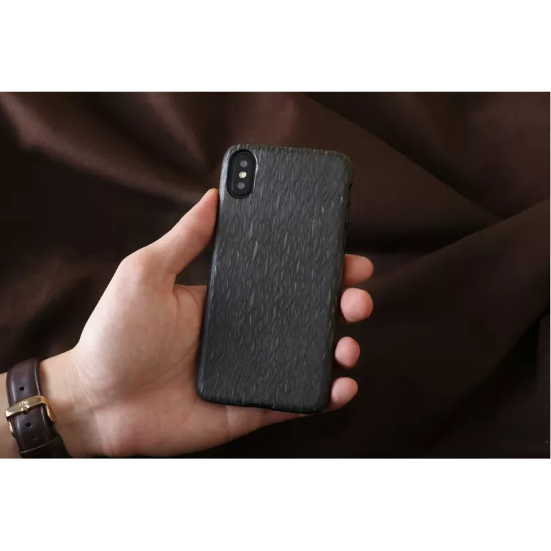 man and wood telefono dėklas, skirtas iPhone X/XS – juodas Carbalho