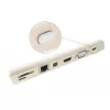 Dulkių gaubteliai USB Type-C lizdui DeLOCK 64095 10 vnt. balti
