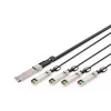 Digitus 40G QSFP+ į 4x SFP+ tiesioginio prijungimo kabelis 3 m