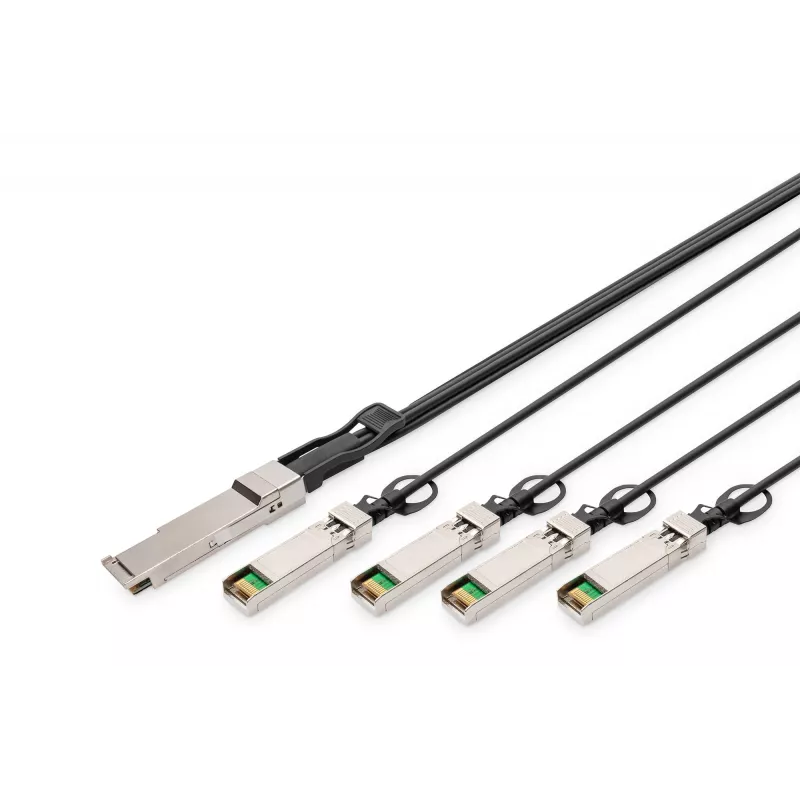 Digitus 40G QSFP+ į 4x SFP+ tiesioginio prijungimo kabelis 3 m