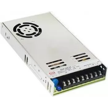 Maitinimo šaltinis MEAN WELL RSP-320-5, 320 W, išėjimas 5 V, įėjimas 88–264 V, RoHS, 115×215×30 mm
