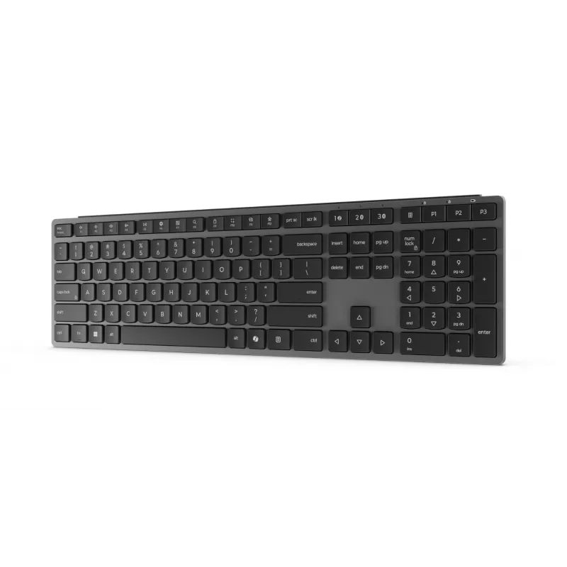 Belaidė kelių įrenginių klaviatūra Lenovo 700, US English išdėstymas, Bluetooth, Luna Pilka